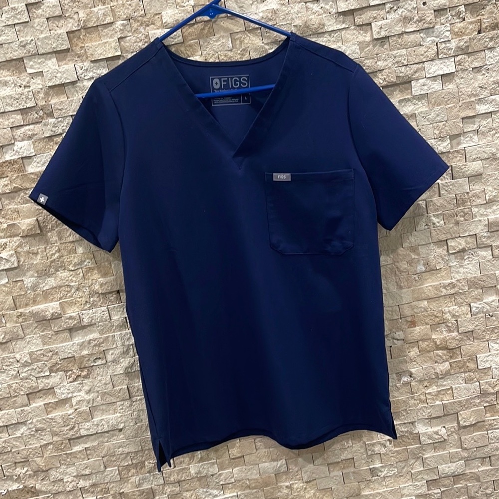 Figs Navy Catarina- one pocket scrub top